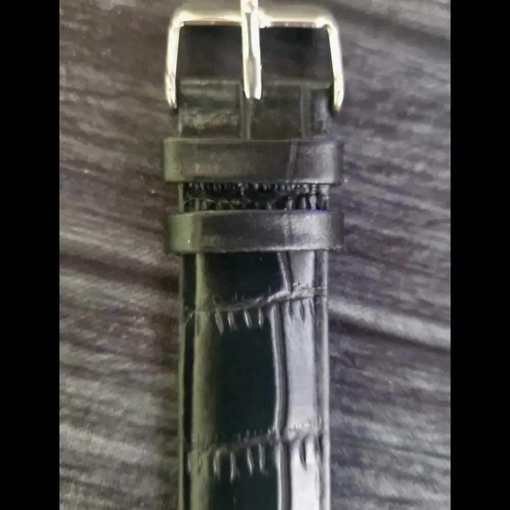 RARE Men's Vintage  Slim Seiko Tank Barrel Silver White Watch New‎ Mvt & Batt🌟
